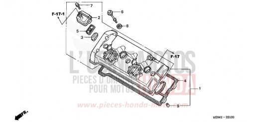 COUVERCLE DE CULASSE CBR600F4 de 2004